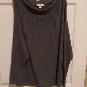 Umgee Charcoal Cowl Neck Sweater